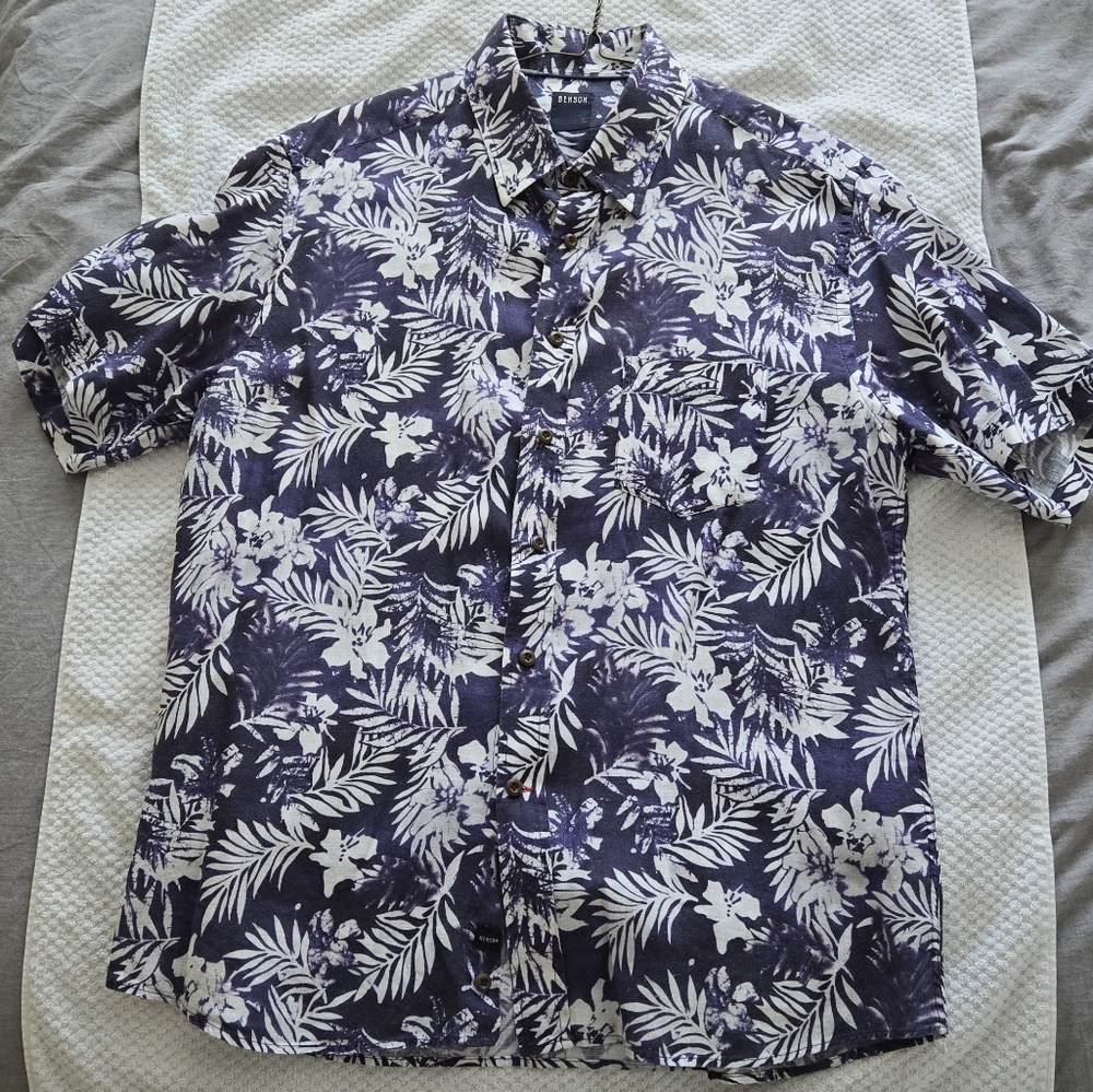 Benson S/S Linen Shirt Sz L